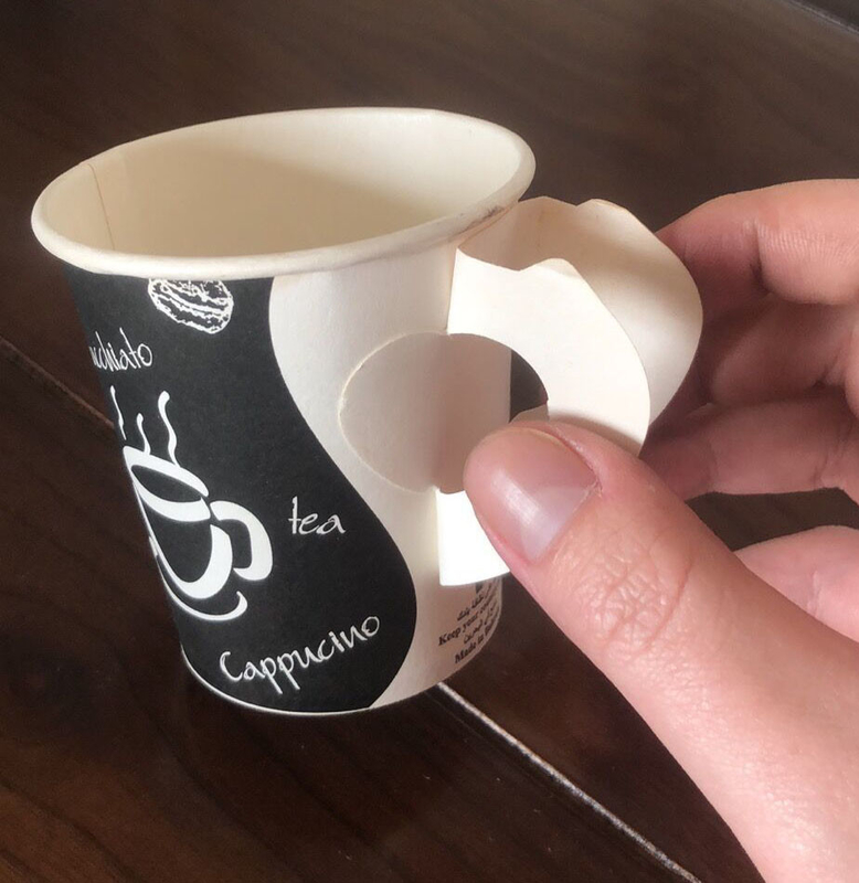 PLC Single PE Or Double PE Disposable Coffee Handle Paper Cup Machine