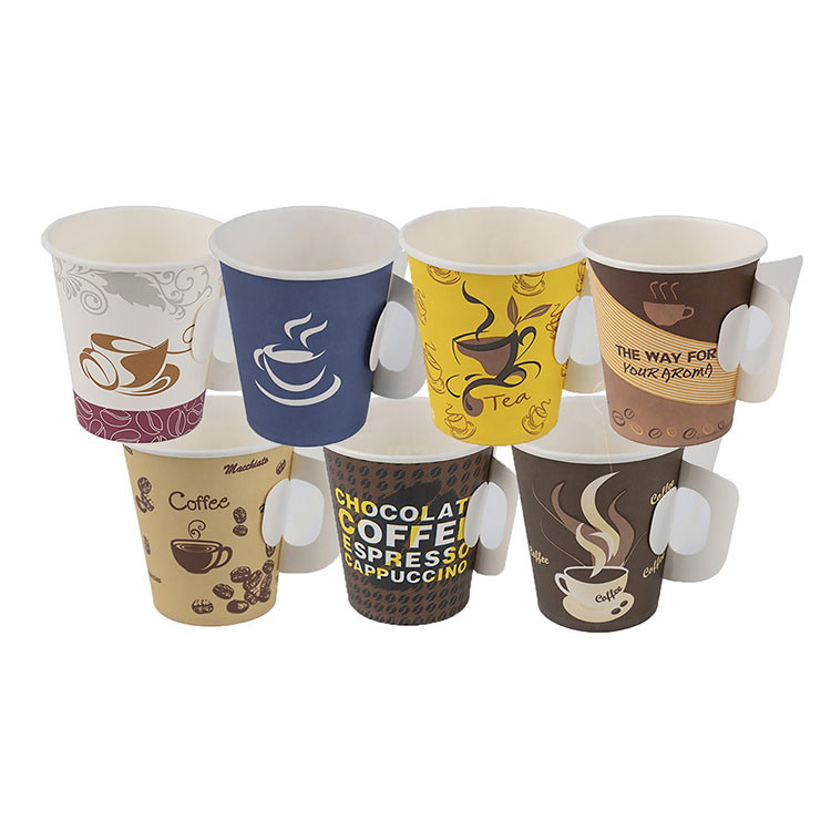 PLC Single PE Or Double PE Disposable Coffee Handle Paper Cup Machine